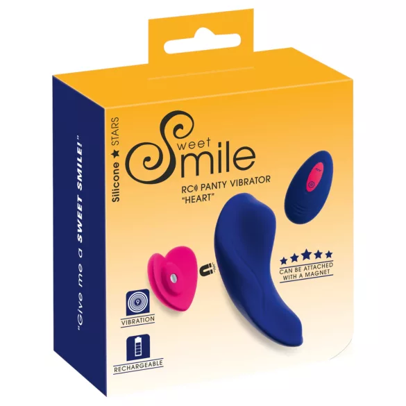 Smile - вибриращ бикини с дистанционно управление - син