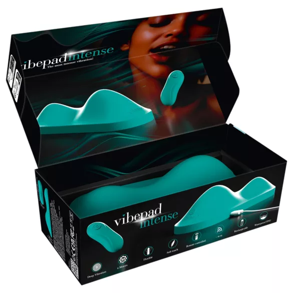 Vibepad Intense - възбуждаща възглавница с вибратор (тюркоаз)