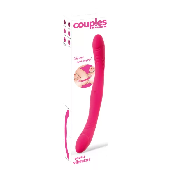 Couples Choice - вибратор за двойки с два края - розов