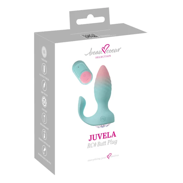 Beau Coeur Juvela - вибриращ анален плъг - тюркоаз