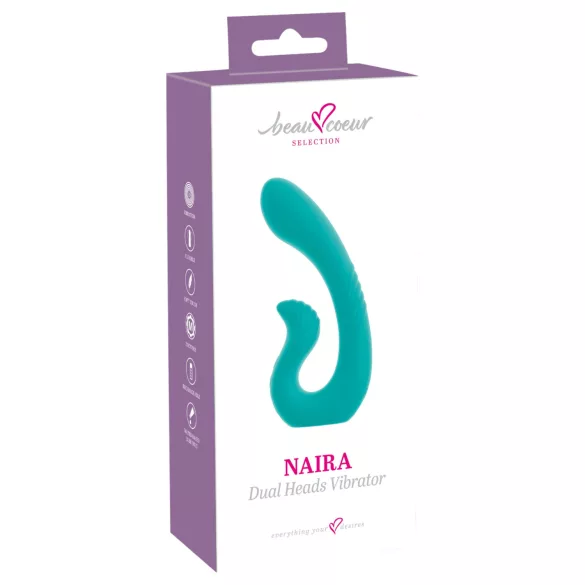 Beau Coeur Naira - вибратор за G-точка и клитор - зелен