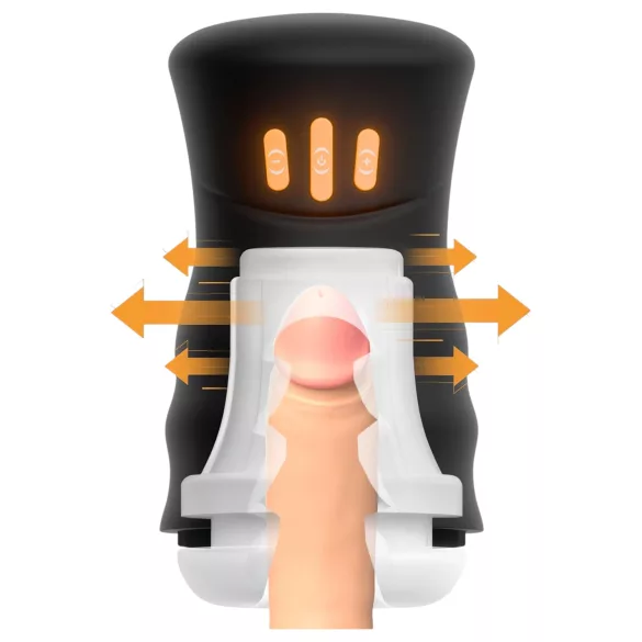 You2Toys Gyro - въртящ се вибриращ мастурбатор - черен