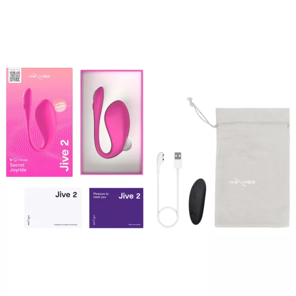 We-Vibe Jive 2 - носим, дистанционно управляван G-точков вибратор (розов)