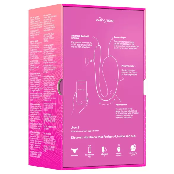 We-Vibe Jive 2 - носим, дистанционно управляван G-точков вибратор (розов)