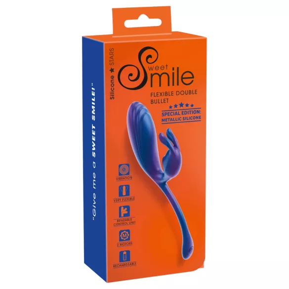 Smile - вибратор за G-точка и клитор - син