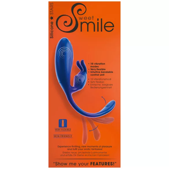 Smile - вибратор за G-точка и клитор - син