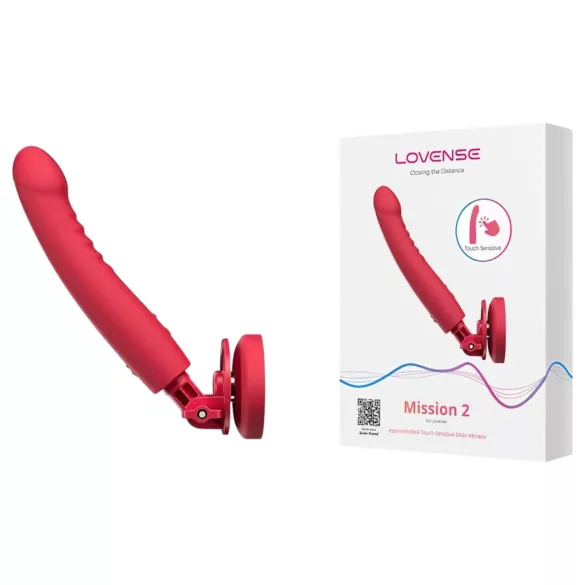 Lovense Mission 2 - Вибратор с управление чрез приложение и вендуза (червен)