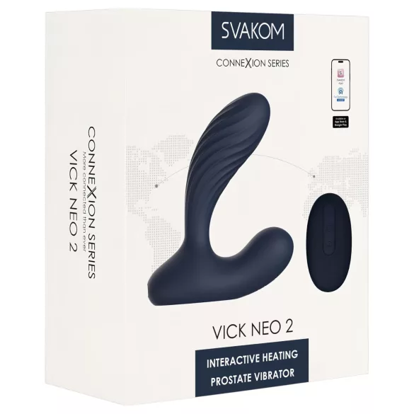 Svakom Vick Neo 2 - анален вибратор с управление чрез приложение (син)
