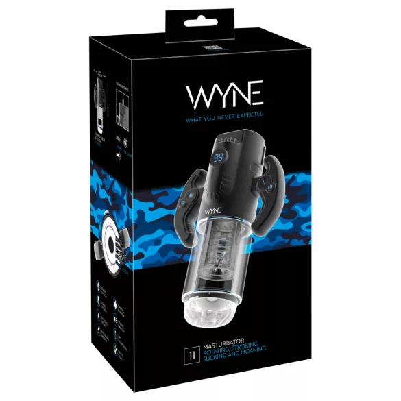WYNE 11 - автоматичен мастурбатор за мъже - черен
