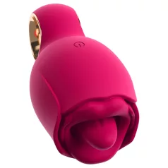   You2Toys Oral Fun - вибратор с езиче за клиторна стимулация (розов)