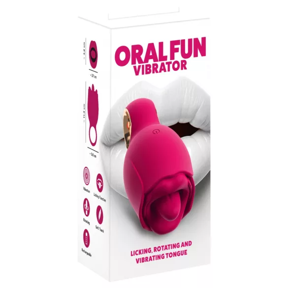 You2Toys Oral Fun - орален стимулатор за клитор с езиче (розов)