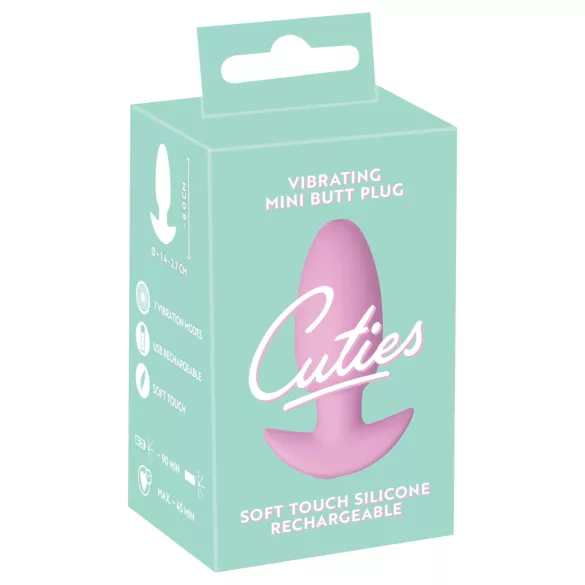 Cuties Mini - вибриращ анален плъг - розов