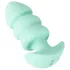 Cuties Mini - вибриращ анален плъг с топчета - зелен