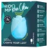 ROMP Rose Glow - въздушно-вълнов вибратор за клитор (син)