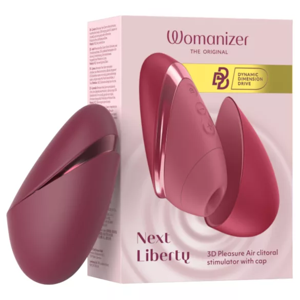 Womanizer Next Liberty - стимулатор за клитора с въздушни вълни (червен)