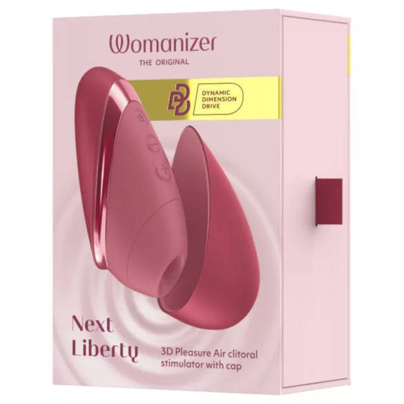 Womanizer Next Liberty - стимулатор за клитора с въздушни вълни (червен)