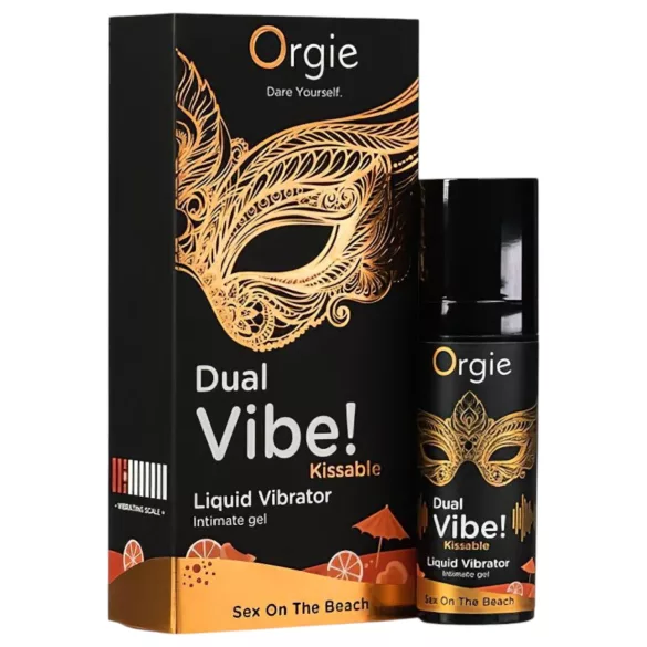 Orgie Dual Vibe - унисекс течен вибратор - Sex on the Beach (15 мл)