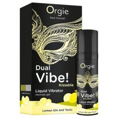   Orgie Dual Vibe - унисекс течен вибратор - Джин Тоник (15ml)