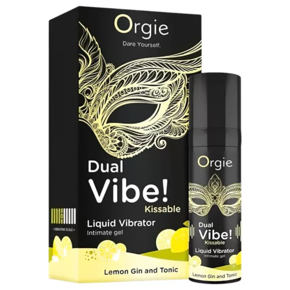 Orgie Dual Vibe - унисекс течен вибратор - Gin Tonic (15 ml)