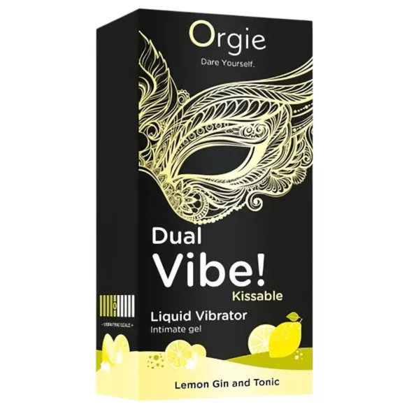 Orgie Dual Vibe - унисекс течен вибратор - Gin Tonic (15 ml)