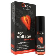   Orgie High Voltage - течен вибратор - ягода (15ml)