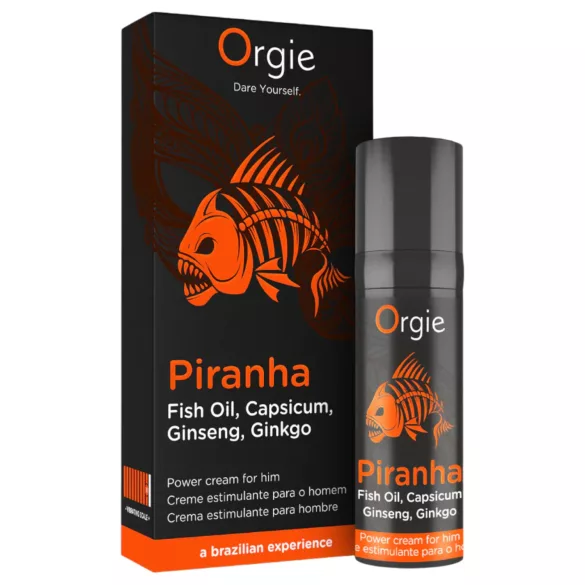 Orgie Piranha Power Cream - Стимулиращ крем за мъже (15 ml)