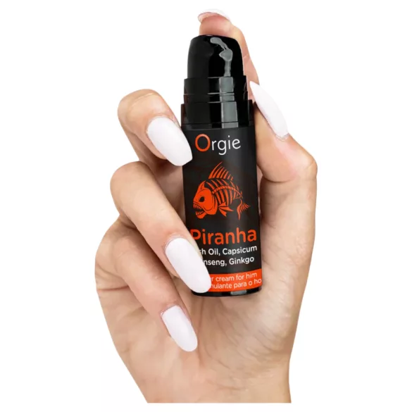 Orgie Piranha Power Cream - Стимулиращ крем за мъже (15 ml)
