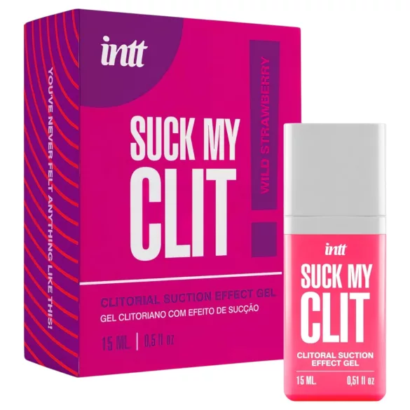 Intt Suck My Clit - гел за стимулация на клитора за жени - ягода (15 мл)