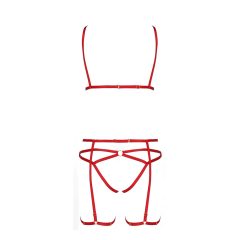  Passion Magali - комплект декоративни колани за тяло - 3 части (червен)