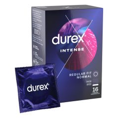   Durex Intense - оребрен и точков презерватив (16 бр.)