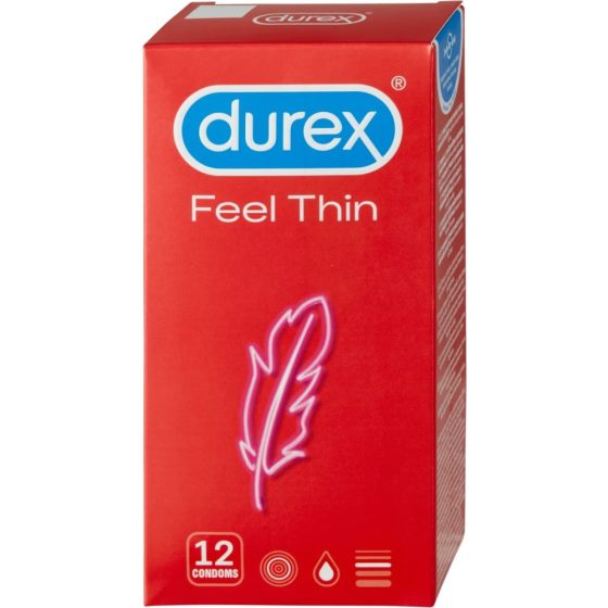 Durex Feel Thin - опаковка презервативи с усещане за живот (3 x 12 бр.)