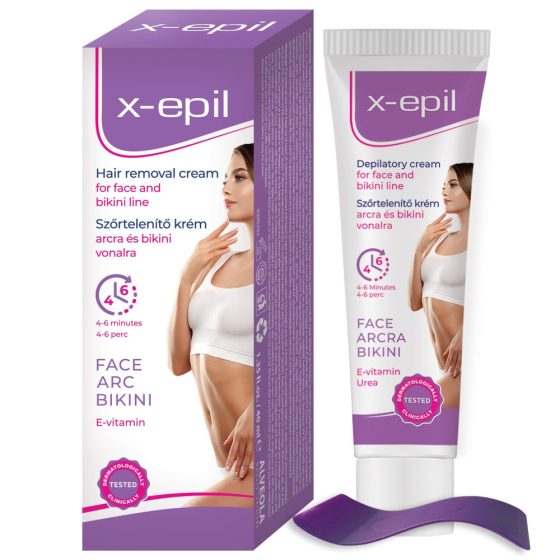 X-Epil - крем за обезкосмяване за лице/линия на бикините (40ml)