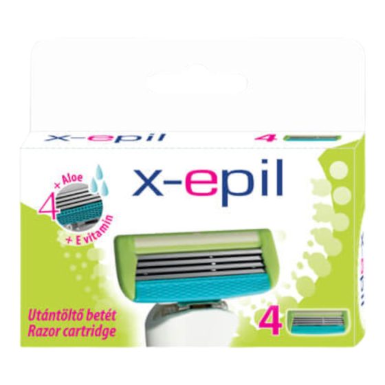 X-Epil - вложка за женска самобръсначка с 4 остриета (4бр.)