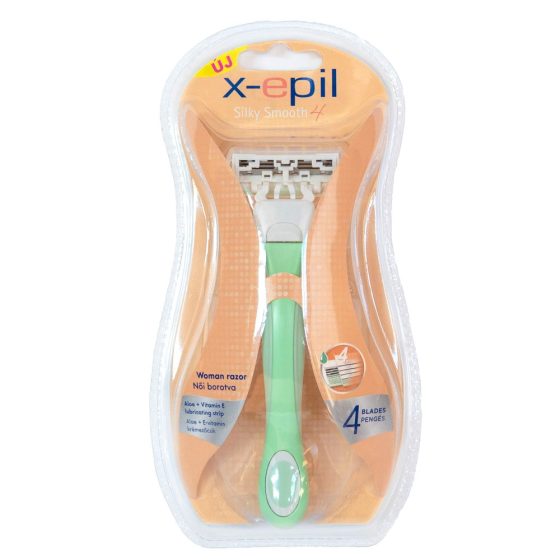 X-Epil Silky Smooth - женска самобръсначка със сменяема глава (4 остриета)