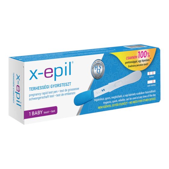 X-Epil - изключителна писалка за бърз тест за бременност (1 бр.)