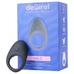   Desirel Halo - интелигентен вибриращ пенис ринг (черен)