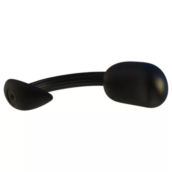Kangvo - магнитен надуваем простатен плъг с въртящо се топче (черен)