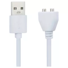   Pleasure Charge Wilson - магнитен USB заряден кабел (бял)