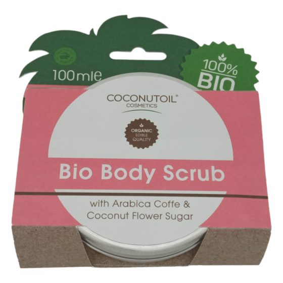 Coconutoil - органичен скраб за тяло с кафе и захар от кокосов цвят (100 мл)