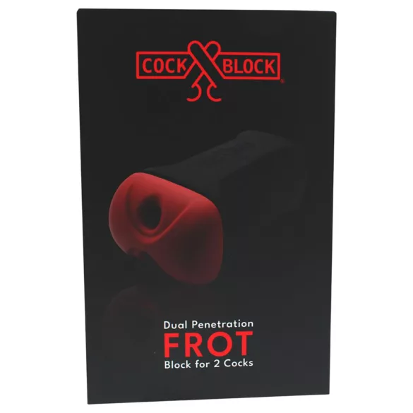 CockBlock - FROT двоен мастурбатор (черен)