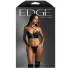 Edge By Fantasy - мъжко бельо комплект - имитация на кожа - черен - L/XL