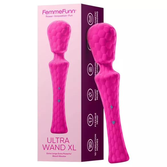 FemmeFunn Ultra Wand XL - вибратор масажор - премиум - розов