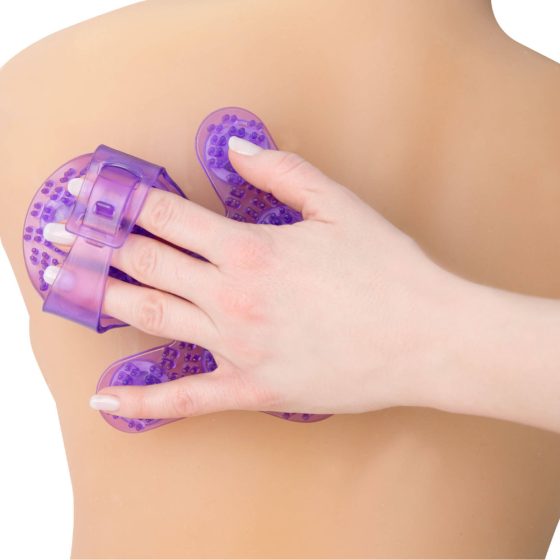 Ролкови топчета за масаж - масажираща подложка за ръце (лилава)