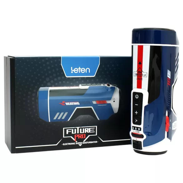 Leten SM Future Pro - мрежест тласкащ, стягащ и затоплящ мастурбатор (син)