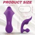 Sex HD Chomper - вибратор за клитор и анал - водоустойчив - лилав