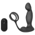 Sex HD Virgil - простатен вибратор с пръстен за пенис и тестиси - черен