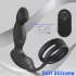 Sex HD Virgil - простатен вибратор с пръстен за пенис и тестиси - черен