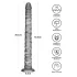 Lovetoy King Sized - голям вибратор - 40,5 см - сив