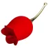 Pretty Love Rose Lover - клиторен вибратор с езиче 2в1 - червен