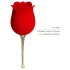 Pretty Love Rose Lover - клиторен вибратор с езиче 2в1 - червен